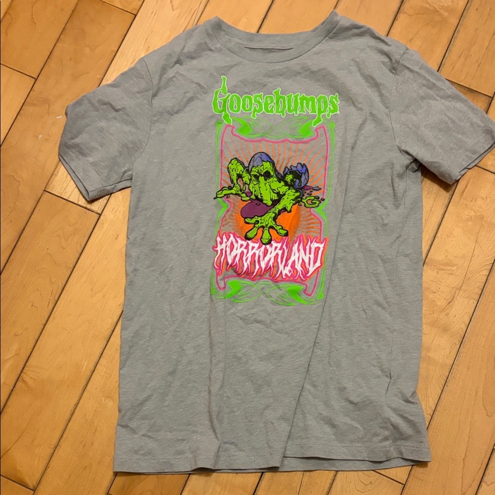 Goosebumps Horrorland Gray Kids T-Shirt kids 14-16